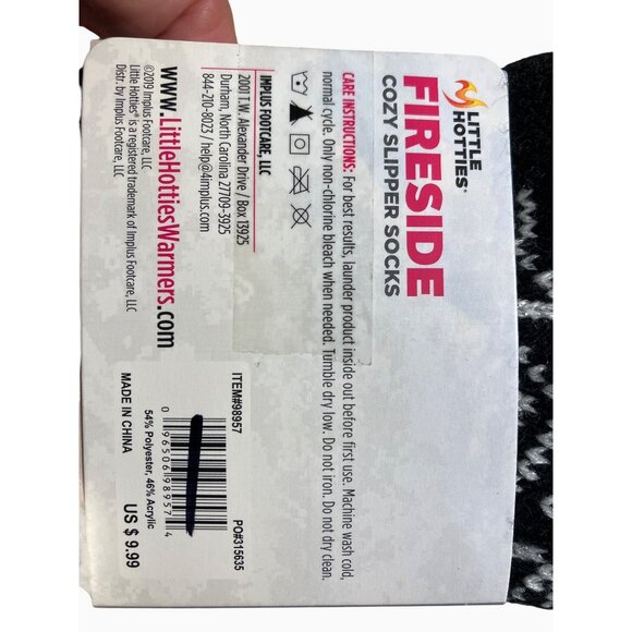 Little Hotties Womens Fireside Cozy Slipper Socks Aloe Infused - Picture 8 of 8